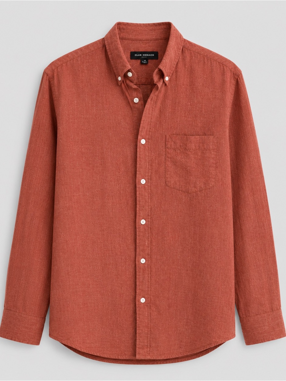Club Monaco Rust Button-Down Shirt
